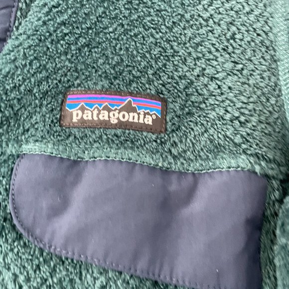 Patagonia Deep Green Fleece Pullover Medium - Picture 3 of 8